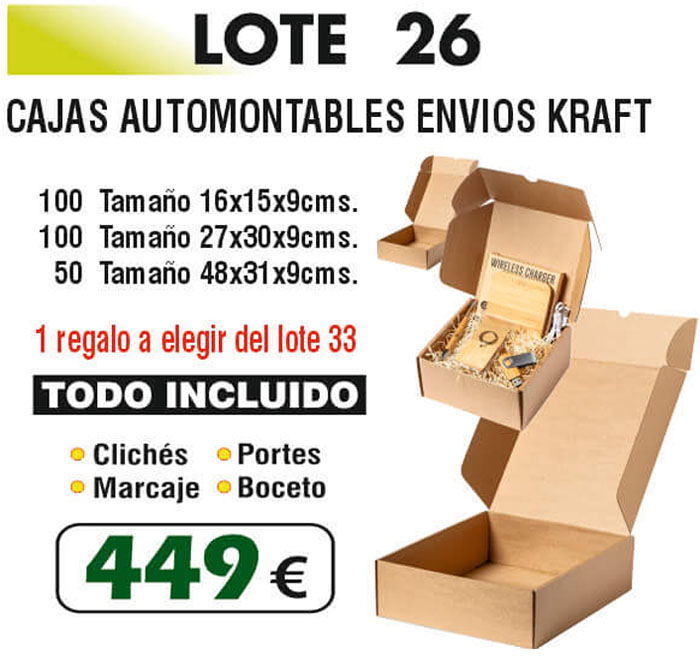 Lote de cajas Número 26
