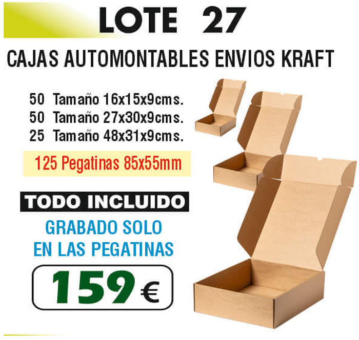 Lote de cajas Número 27